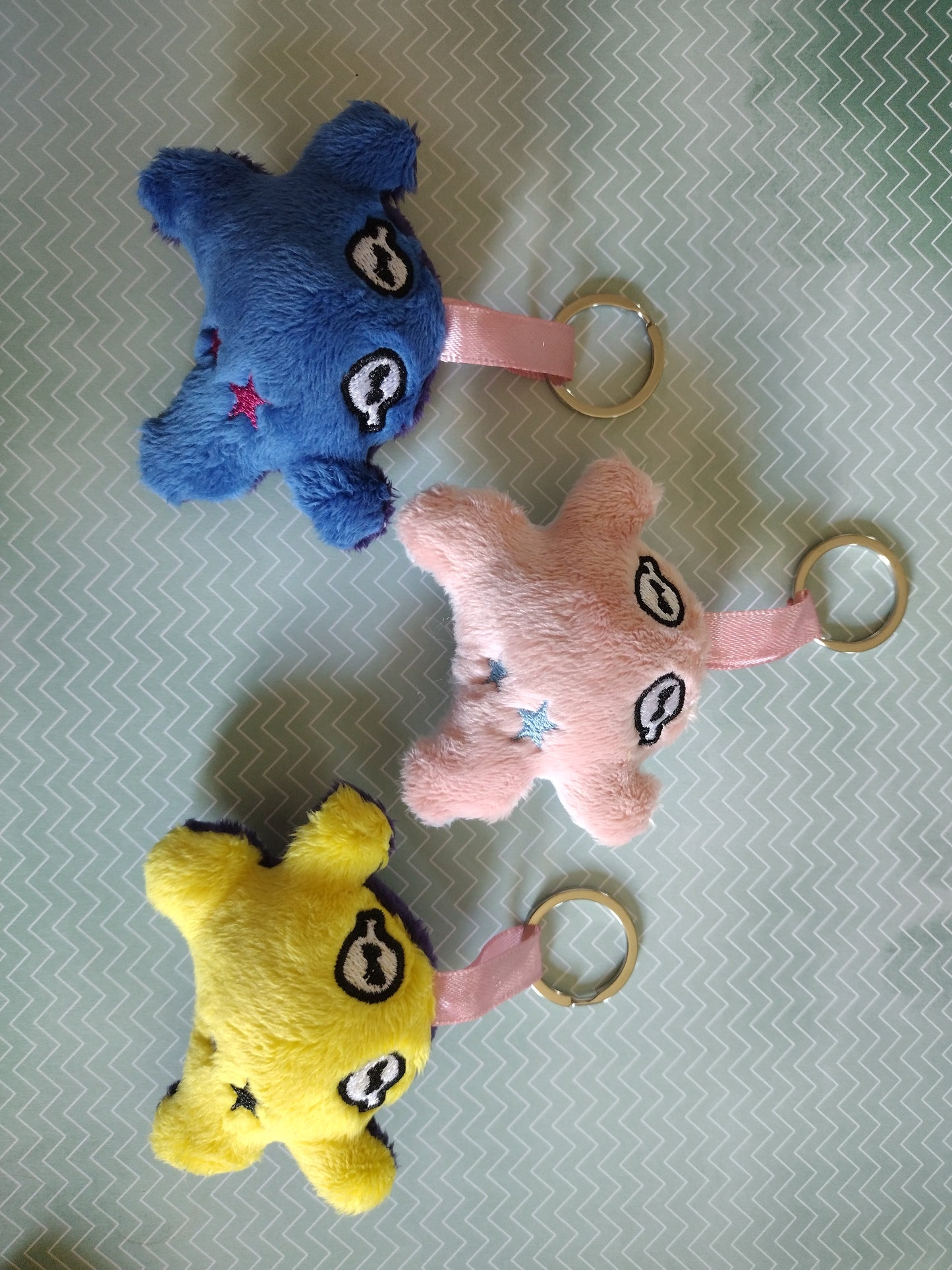 Squeaky frog keychains