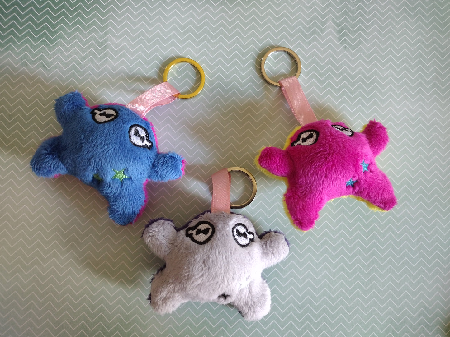 Squeaky frog keychains