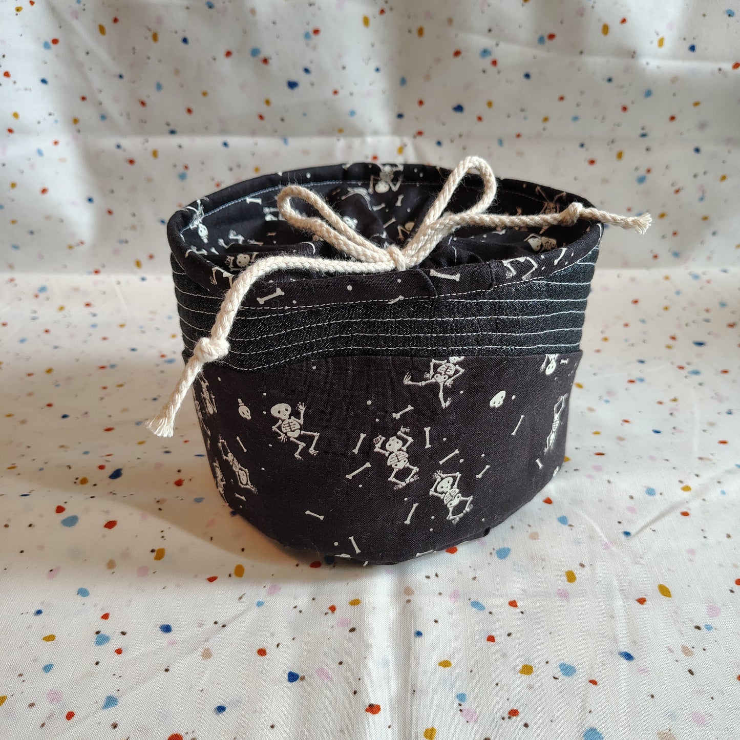 Skeleton bucket bag-Medium