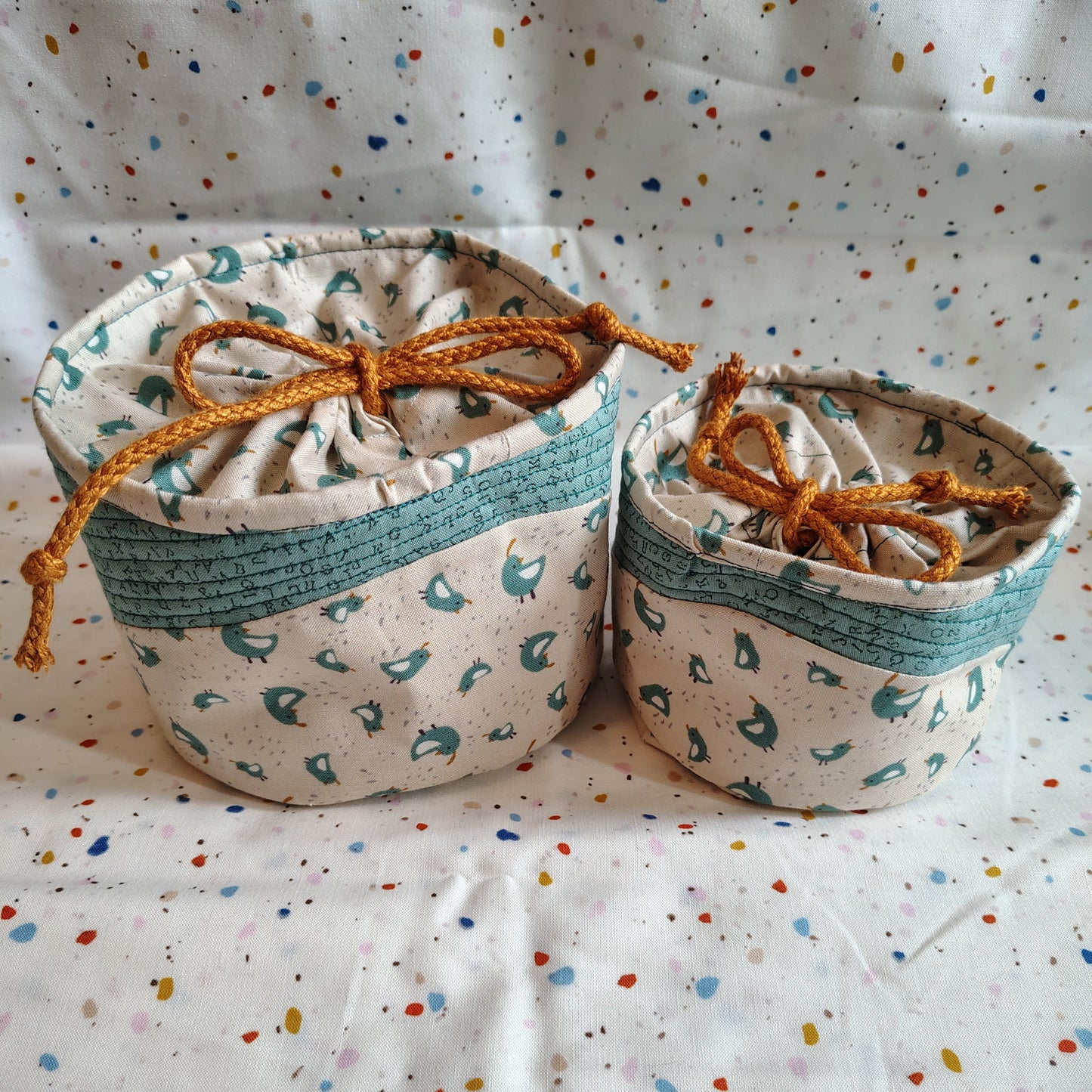 Quail bucket bags